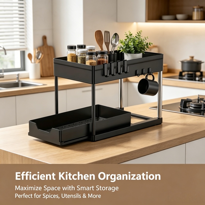 Home Depot Bathroom Sink - 2 Tier Sliding Drawer Under Sink