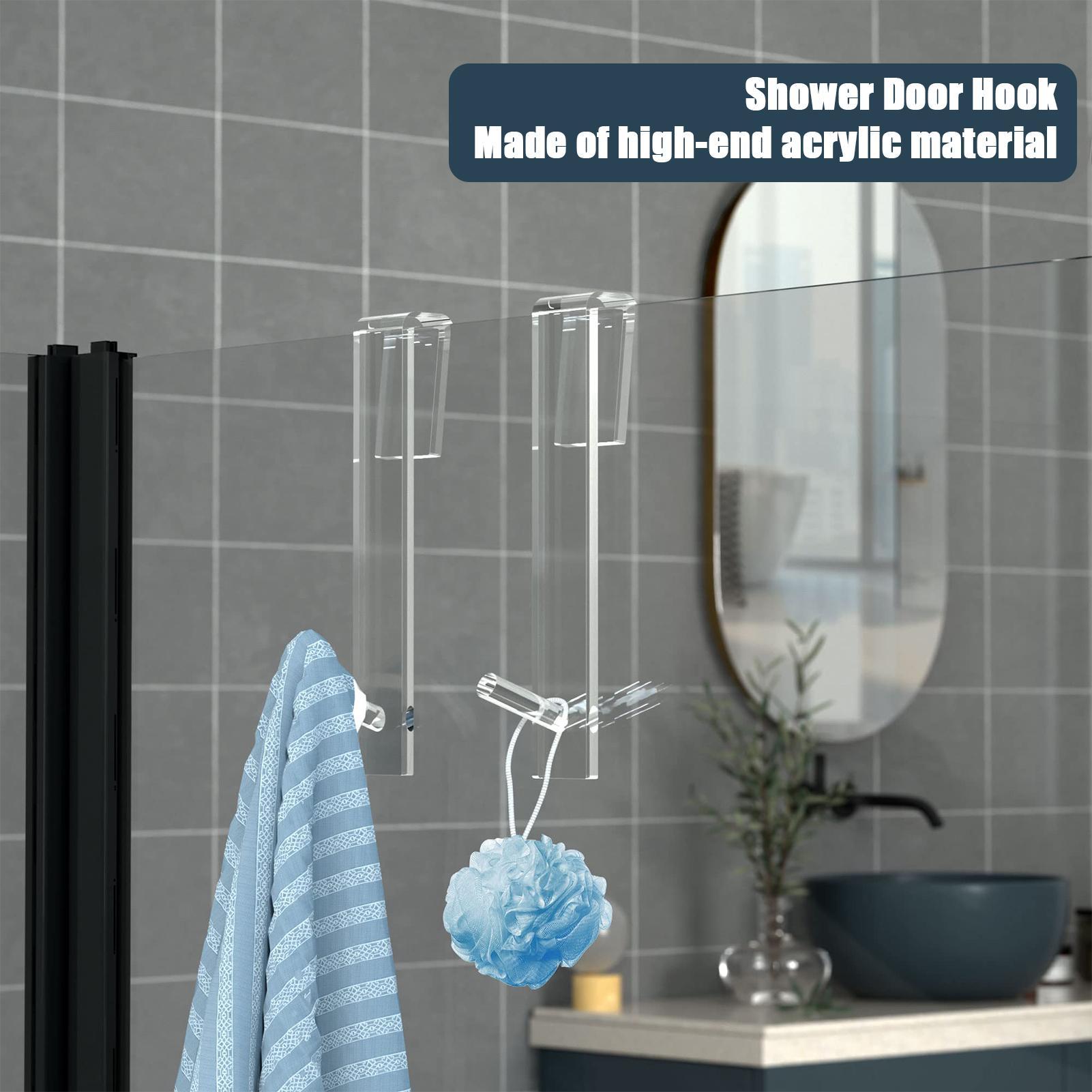 Shower Door Hooks Acrylic Coat - đánh giá và giá Home Bathroom Door