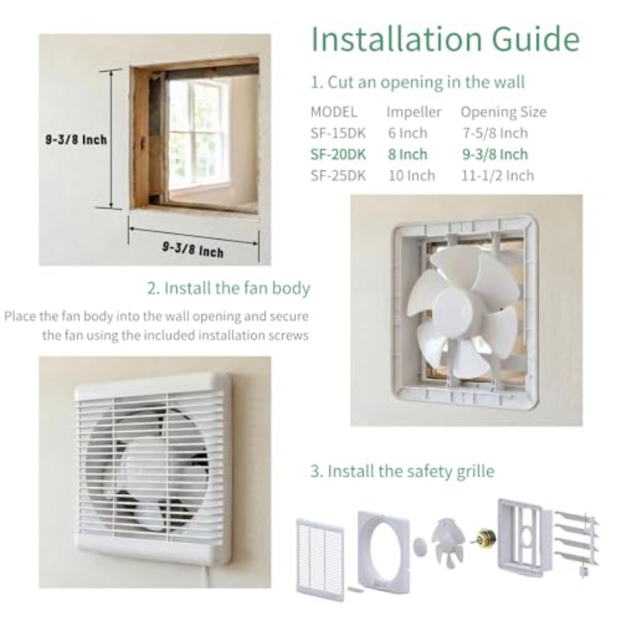 8 Window Shutter Exhaust Fan x - đánh giá và giá Home Bathroom Extractor Fan