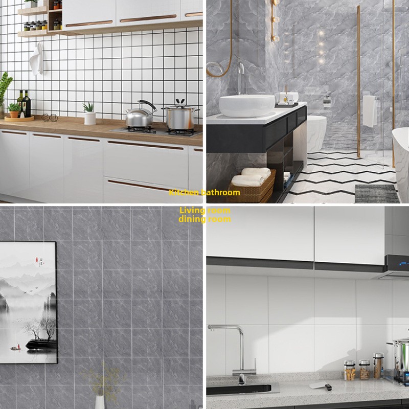 10-50Pcs PVC Marble Wall Stick - đánh giá và giá Home Bathroom Floor Tiles