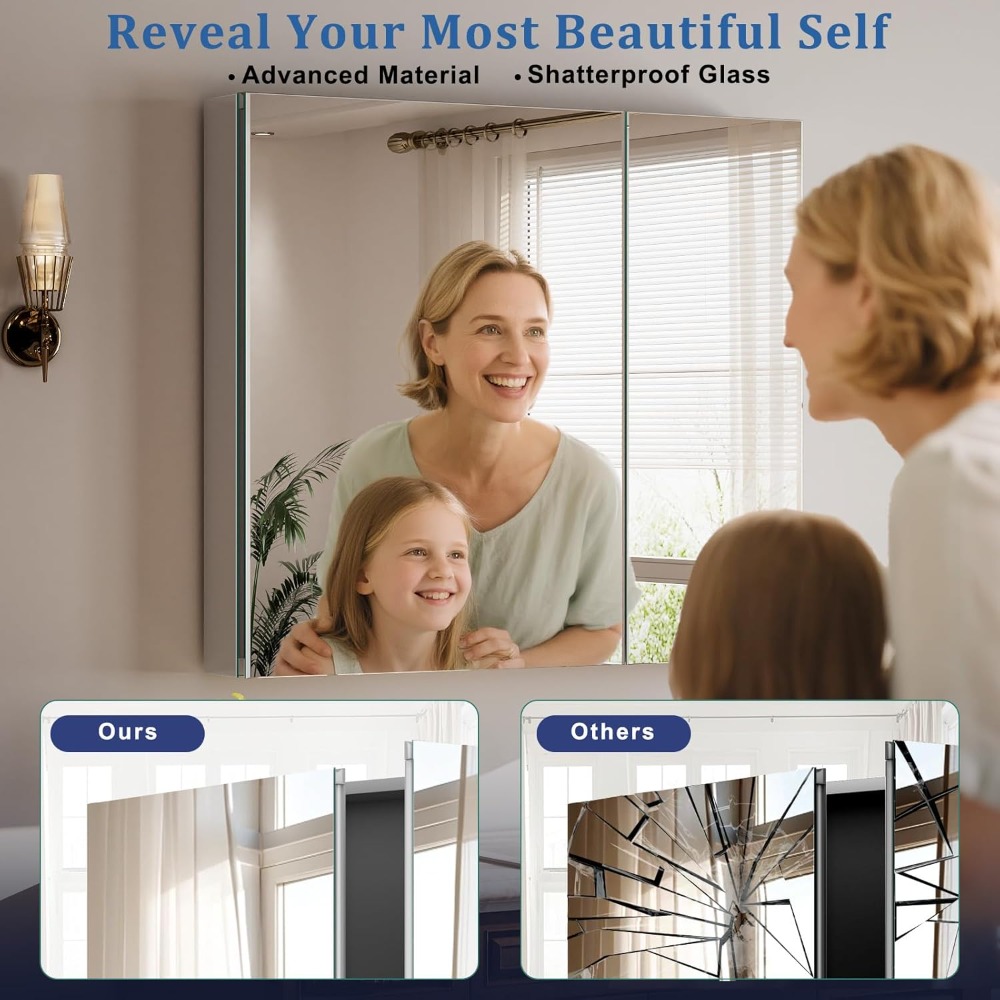 Bathroom Medicine Cabinet with - đánh giá và giá Home Bathroom Door