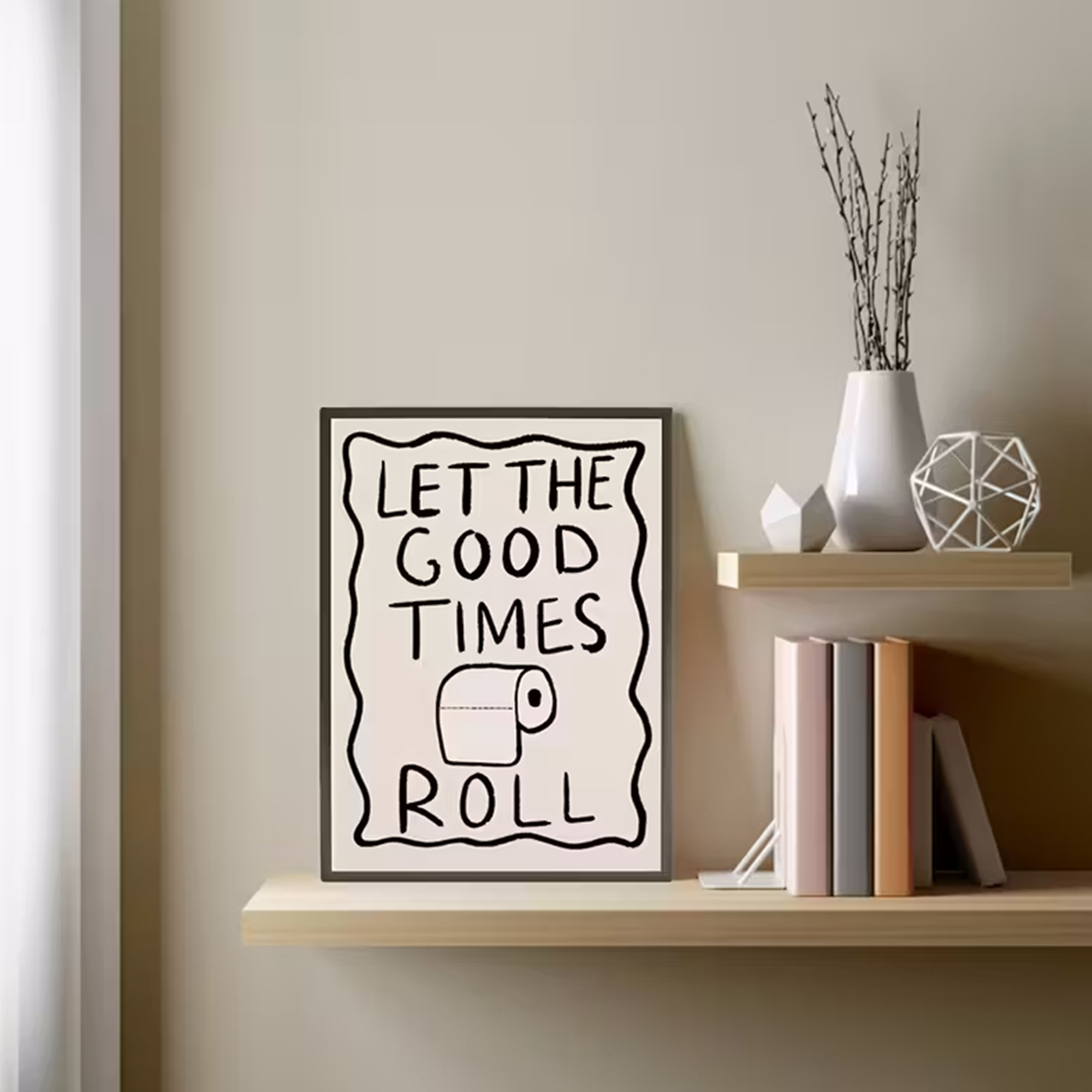 Funny Toilet  Let The G00d Tim - đánh giá và giá Home Bathroom Wall Decor