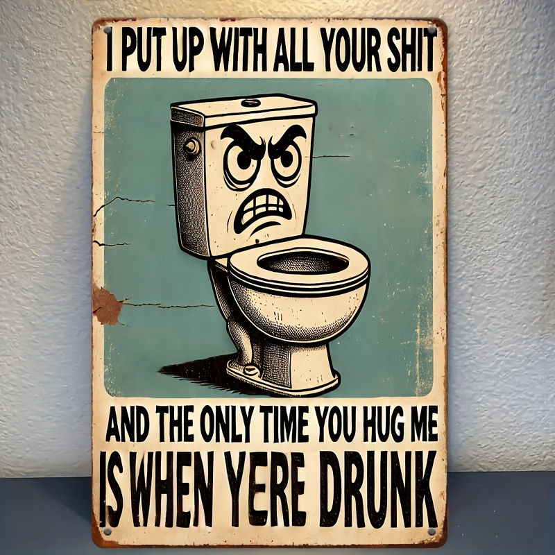 Humorous Bathroom Decor Sign,  - đánh giá và giá Home Bathroom Wall Decor