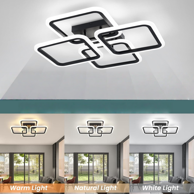 LED Chandelier Three Colors Ce - đánh giá và giá Home Bathroom Colors