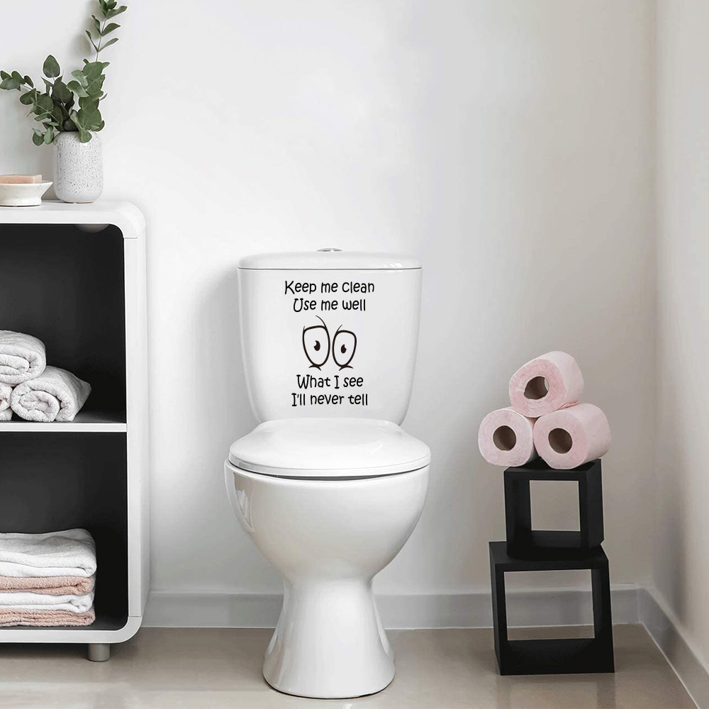 Funny Toilet Sticker Decal Kee - đánh giá và giá Home Bathroom Floor Tiles