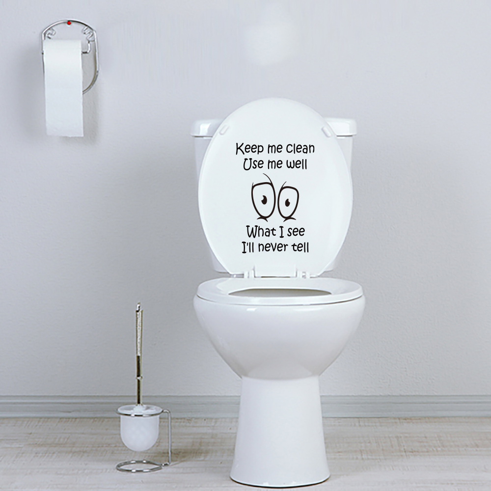 Funny Toilet Sticker Decal Kee - đánh giá và giá Home Bathroom Floor Tiles