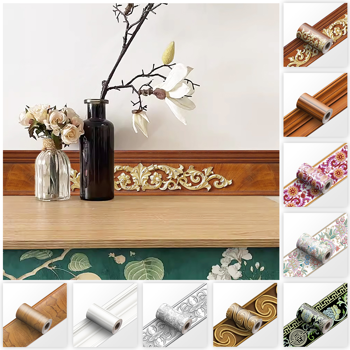 Decorative Self Adhesive Skirt - đánh giá và giá Home Bathroom Floor Tiles