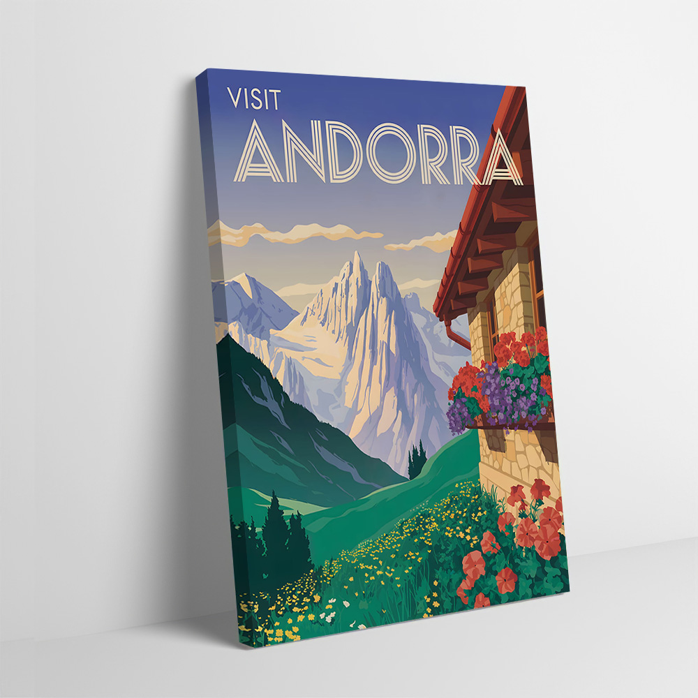 Visit Andorra Travel Poster Cu - đánh giá và giá Bathroom Home Visit