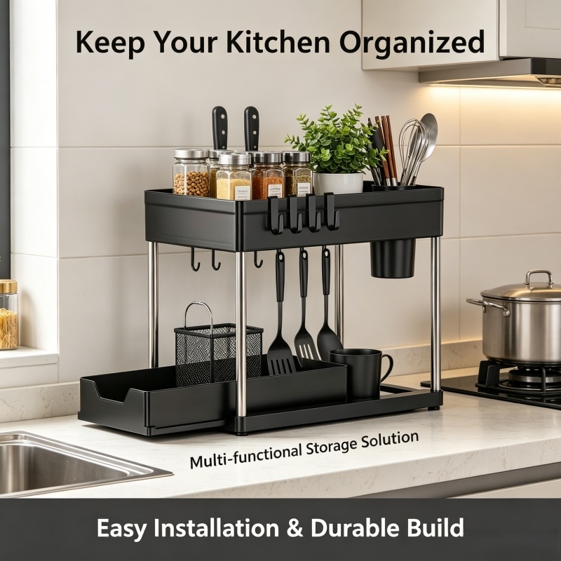 2 Tier Sliding Drawer Under Si - đánh giá và giá Home Depot Bathroom Sink