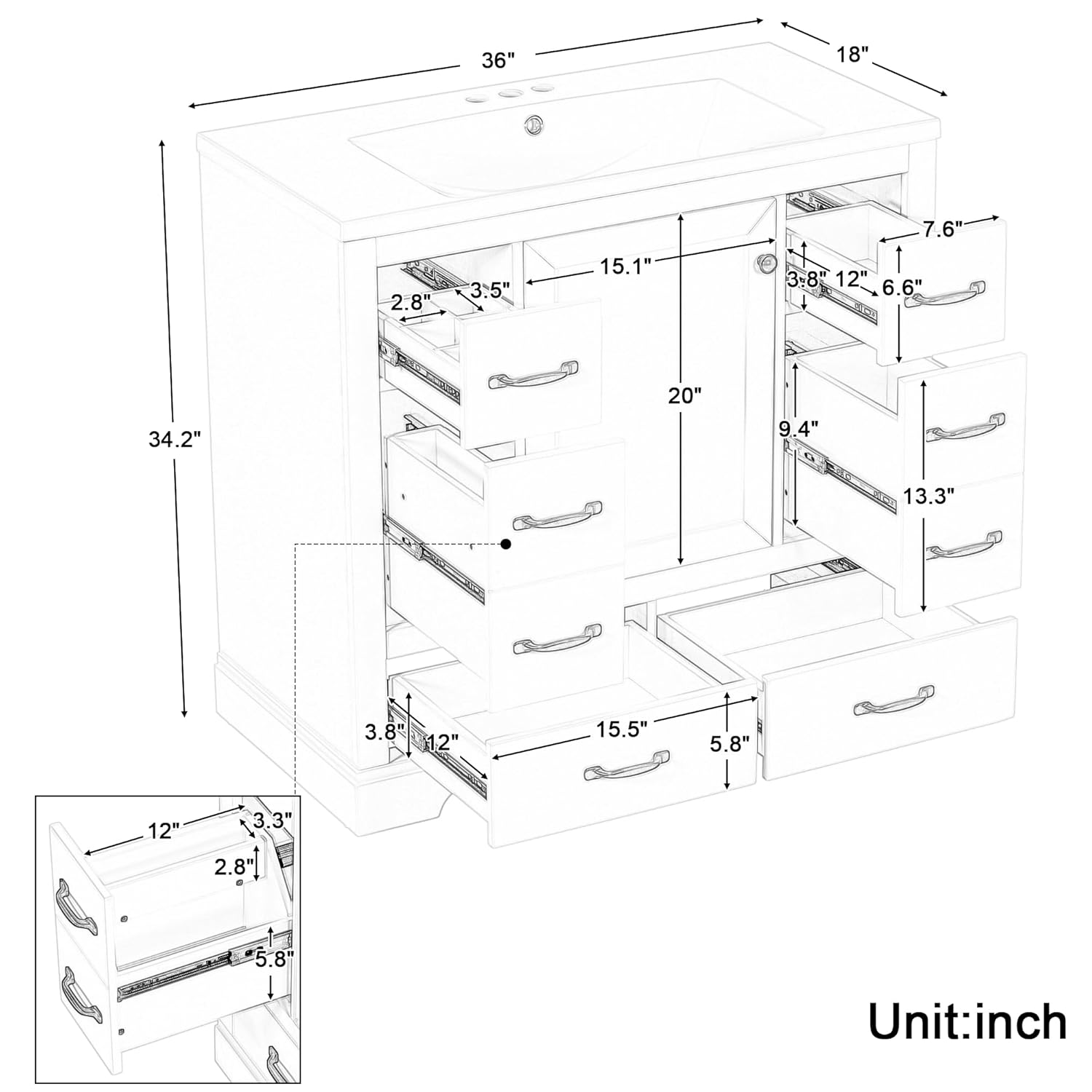 36in Bathroom Vanity Cabinet w - đánh giá và giá Home Bathroom Door