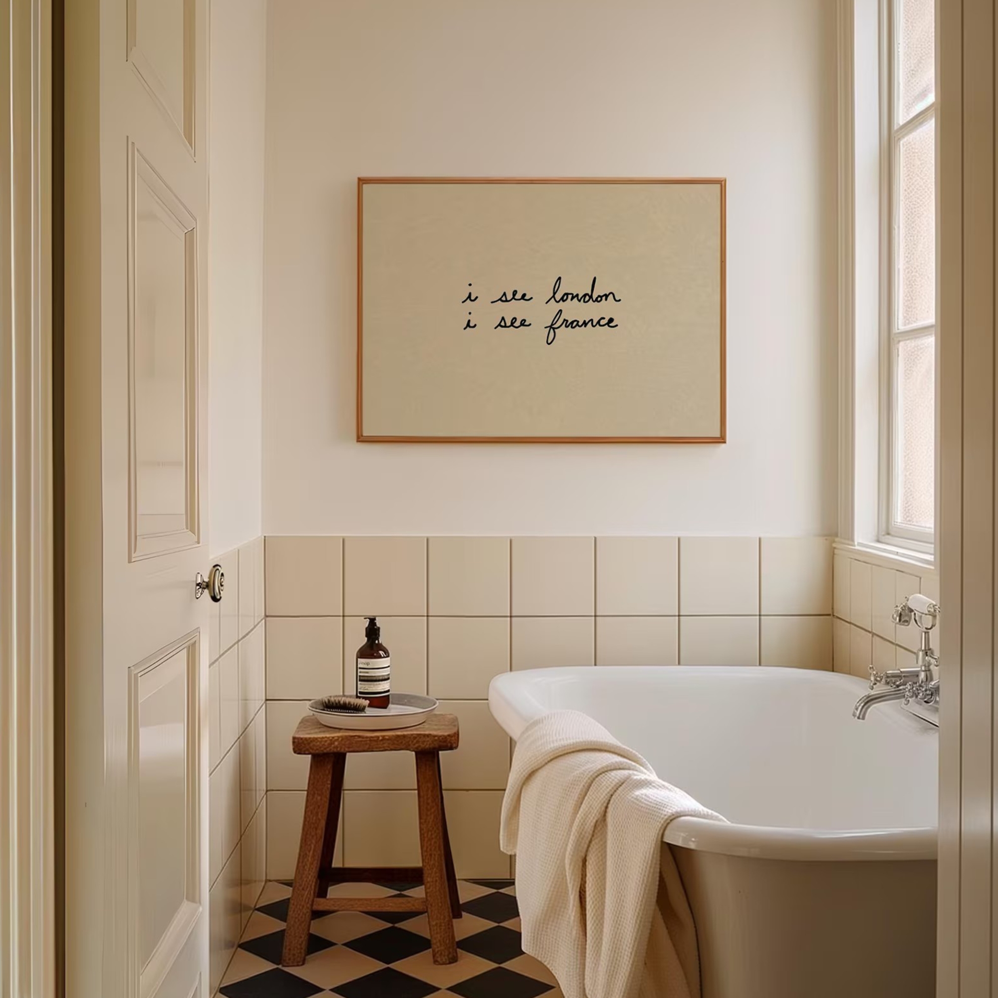 Simple Trendy Bathroom I See L - đánh giá và giá Home Bathroom Wall Decor