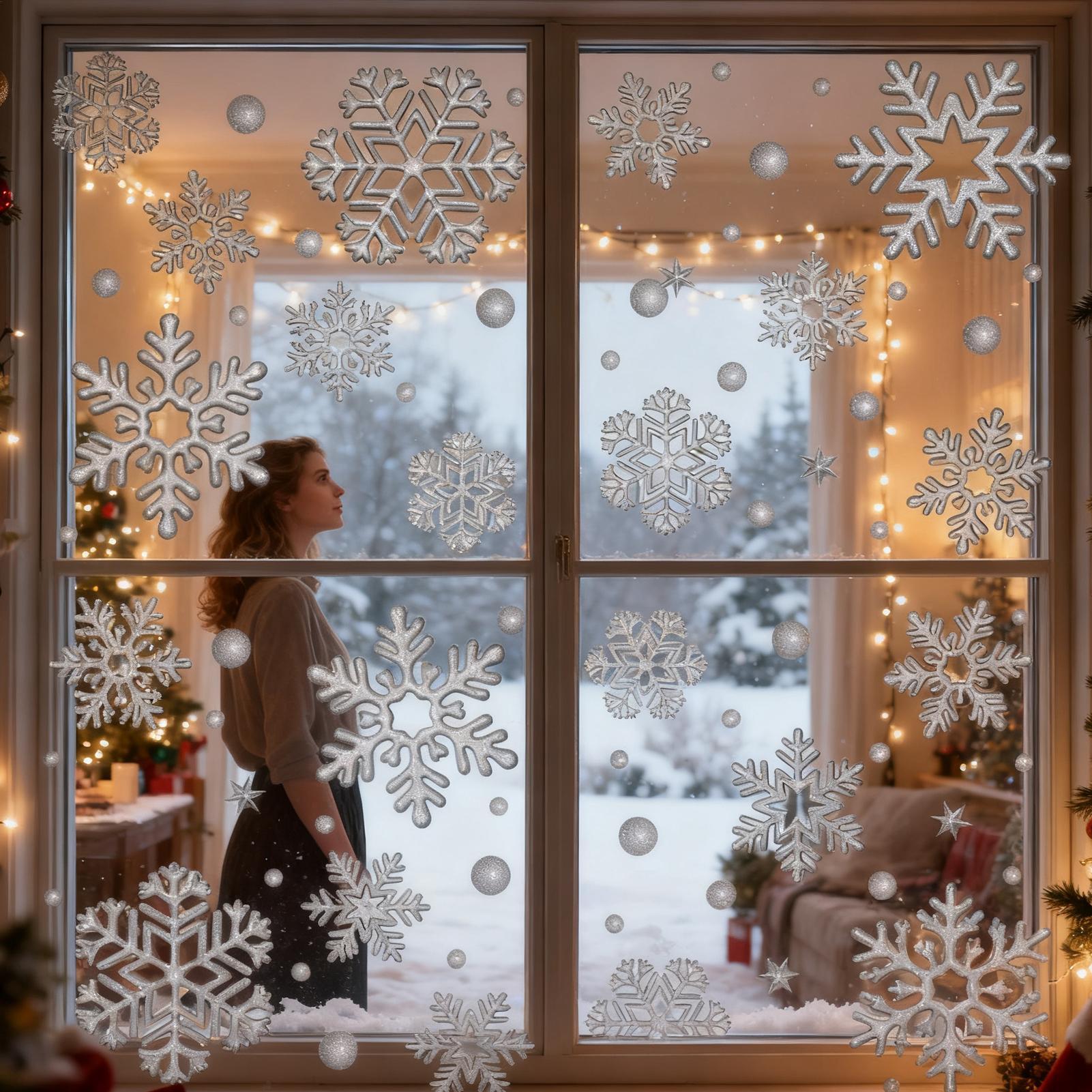 Holiday Window Clings Static R - đánh giá và giá Home Bathroom Door