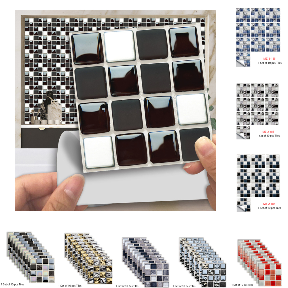 Black & White Marble Mosaic Ti - đánh giá và giá Home Bathroom Floor Tiles