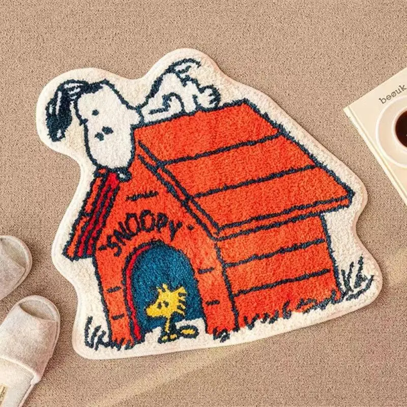 Lovely Snoopy Cartoon Floor Ma - đánh giá và giá Home Bathroom Door