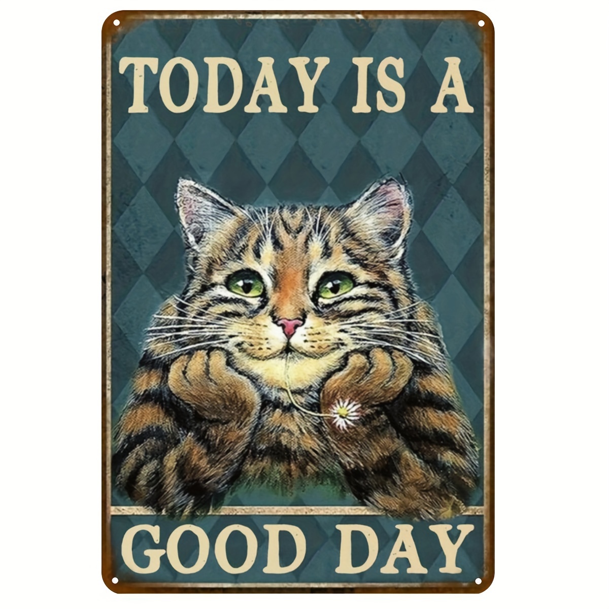A Metal Tin Sign (8''x12''/20c - đánh giá và giá Home Goods Bathroom Decor