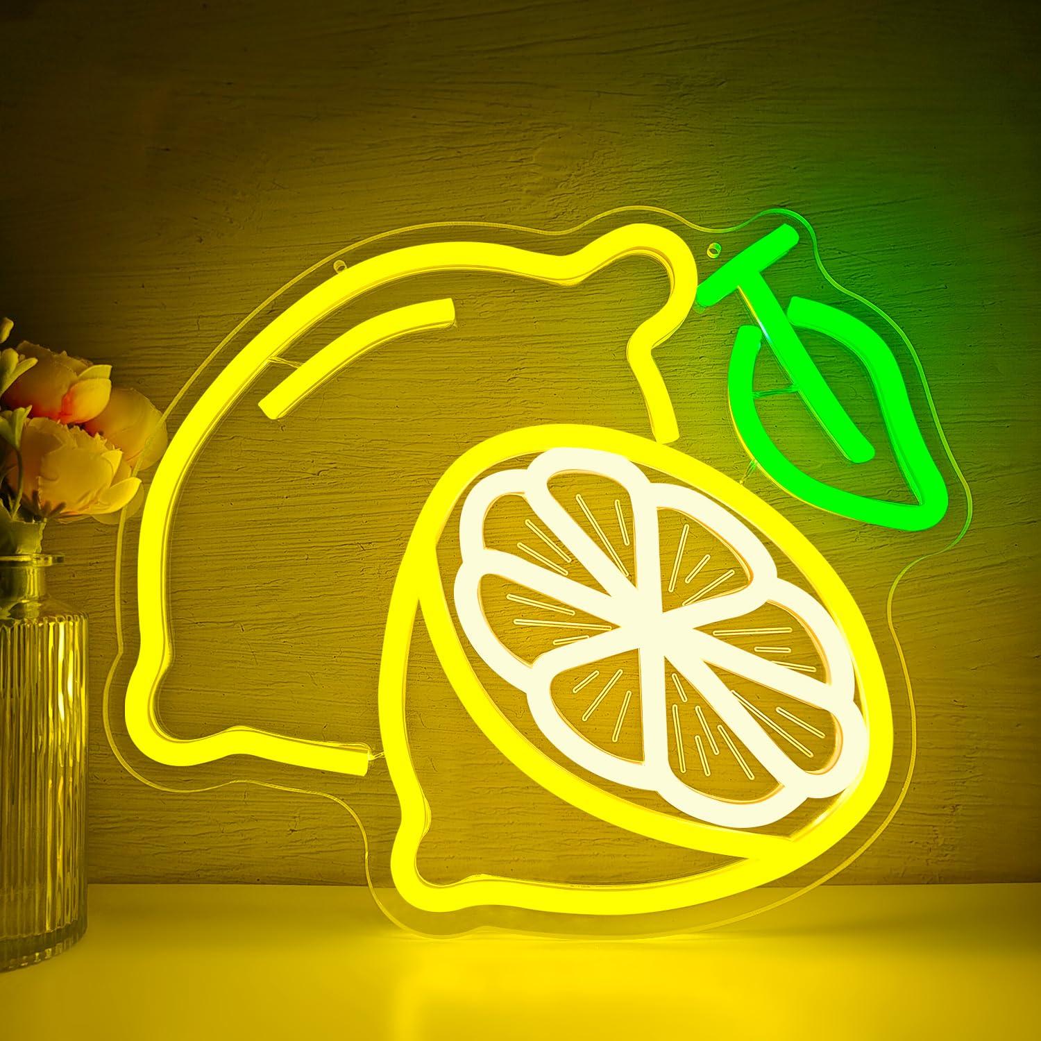 Lemon Neon Sign Dimmable LED L - đánh giá và giá Home Bathroom