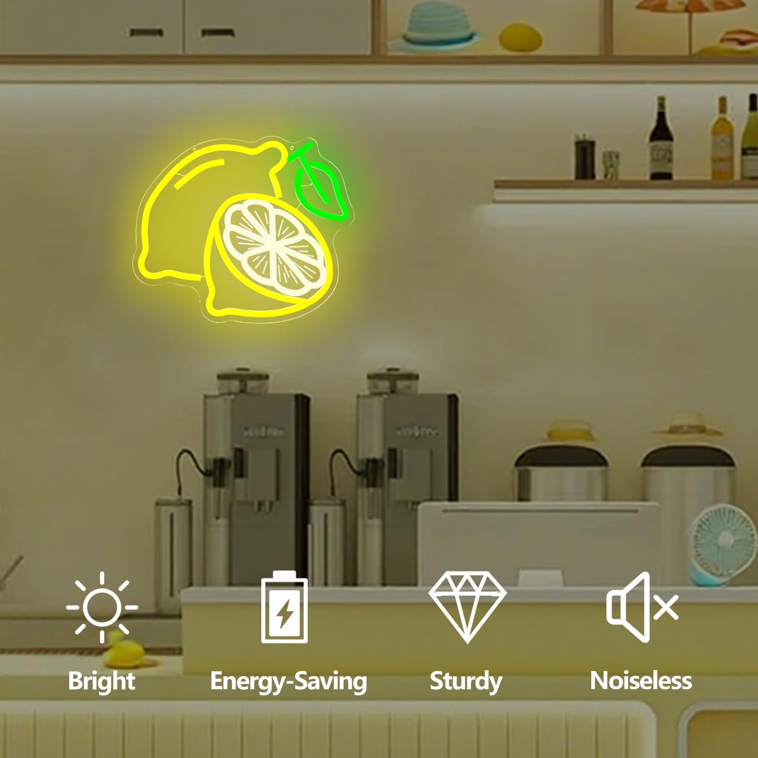 Lemon Neon Sign Dimmable LED L - đánh giá và giá Home Bathroom
