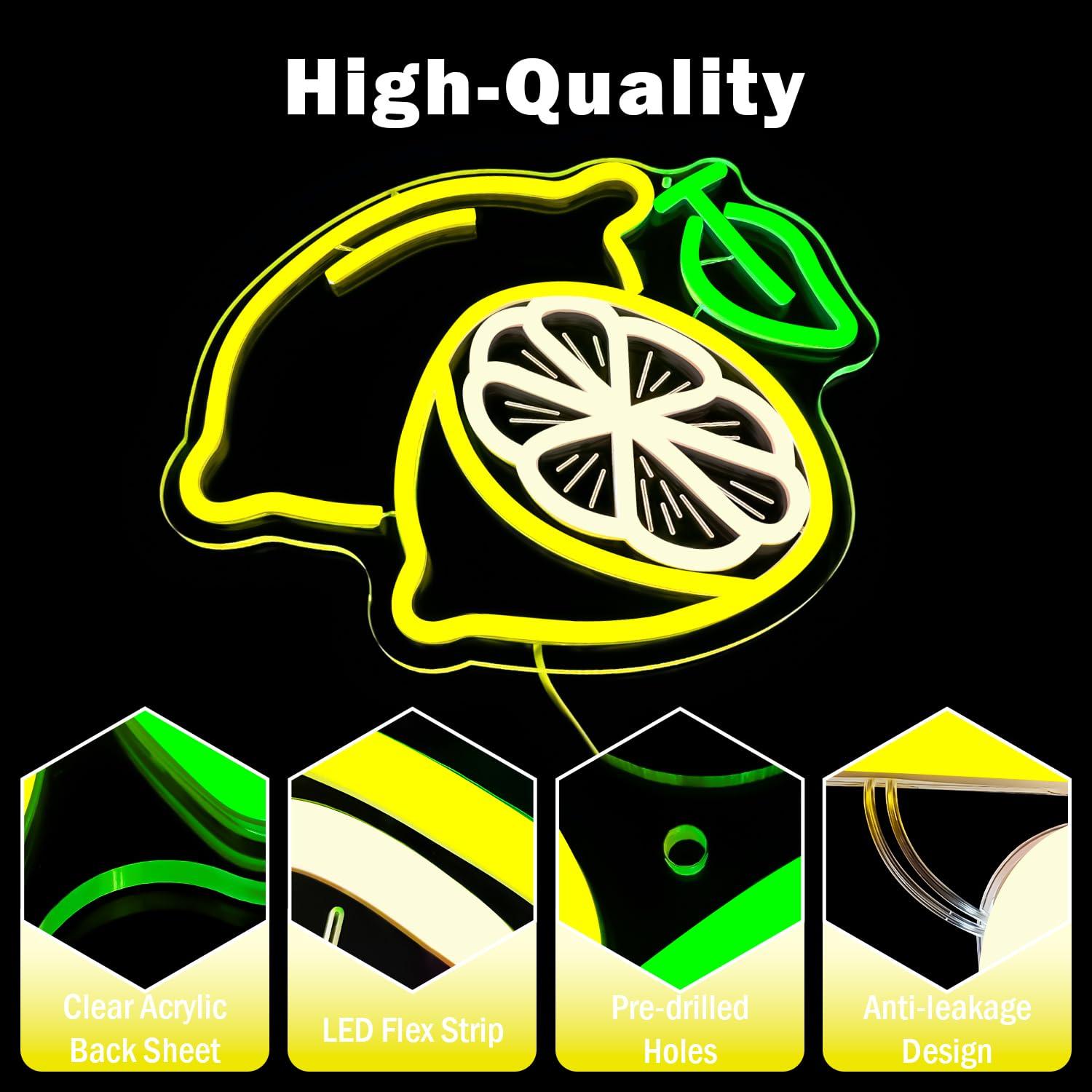 Lemon Neon Sign Dimmable LED L - đánh giá và giá Home Bathroom