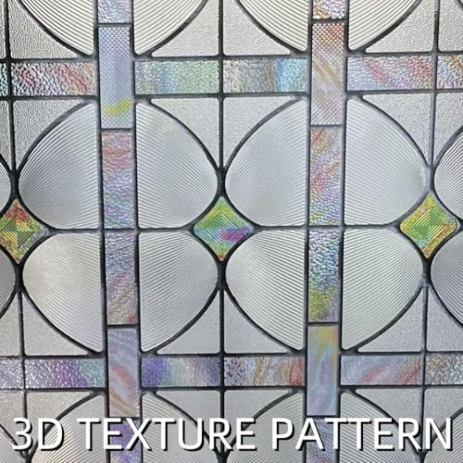 3D Stained Glass Window Film,  - đánh giá và giá Home Bathroom Door