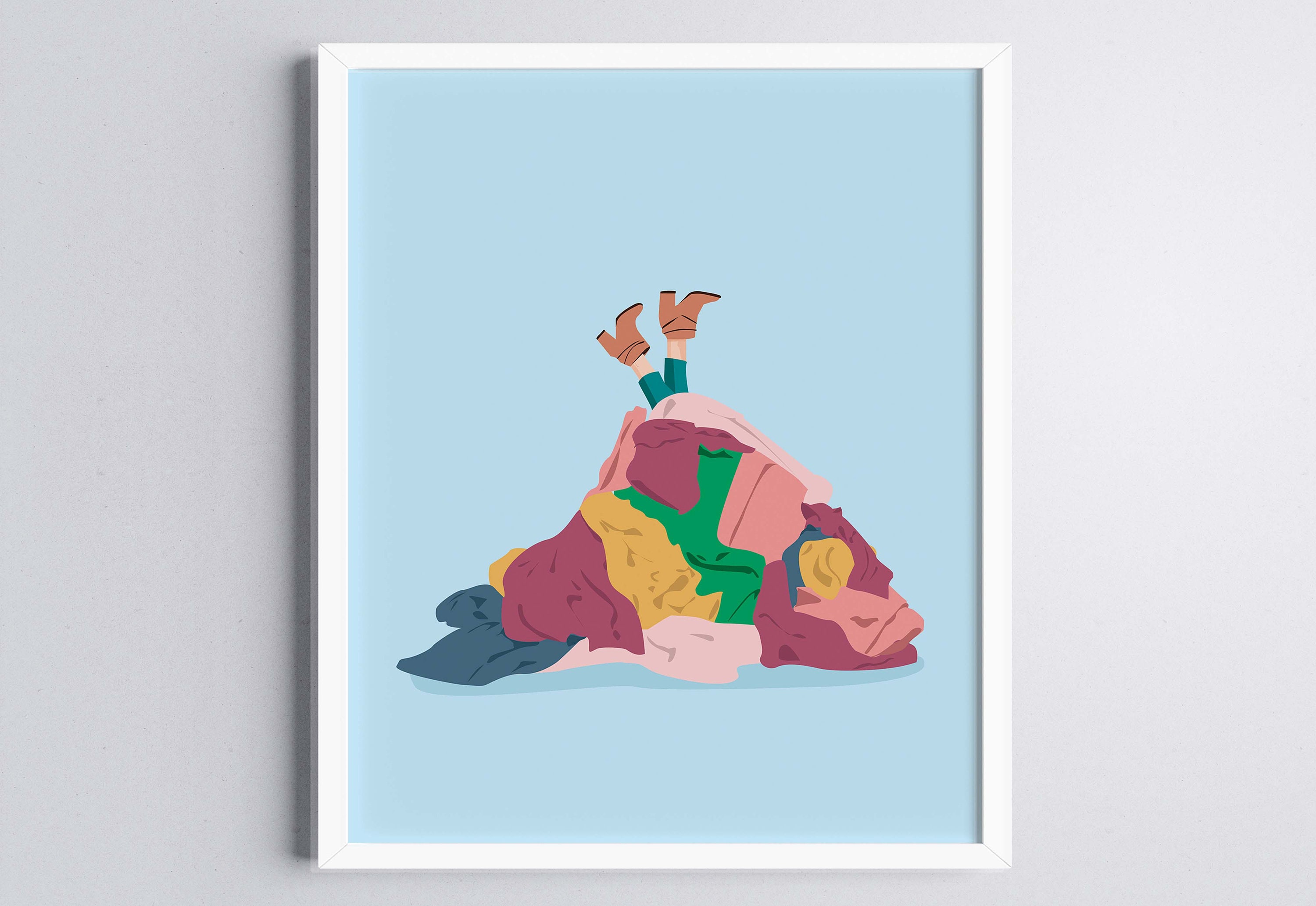Pastel Colors Art Print Laundr - đánh giá và giá Home Bathroom Colors