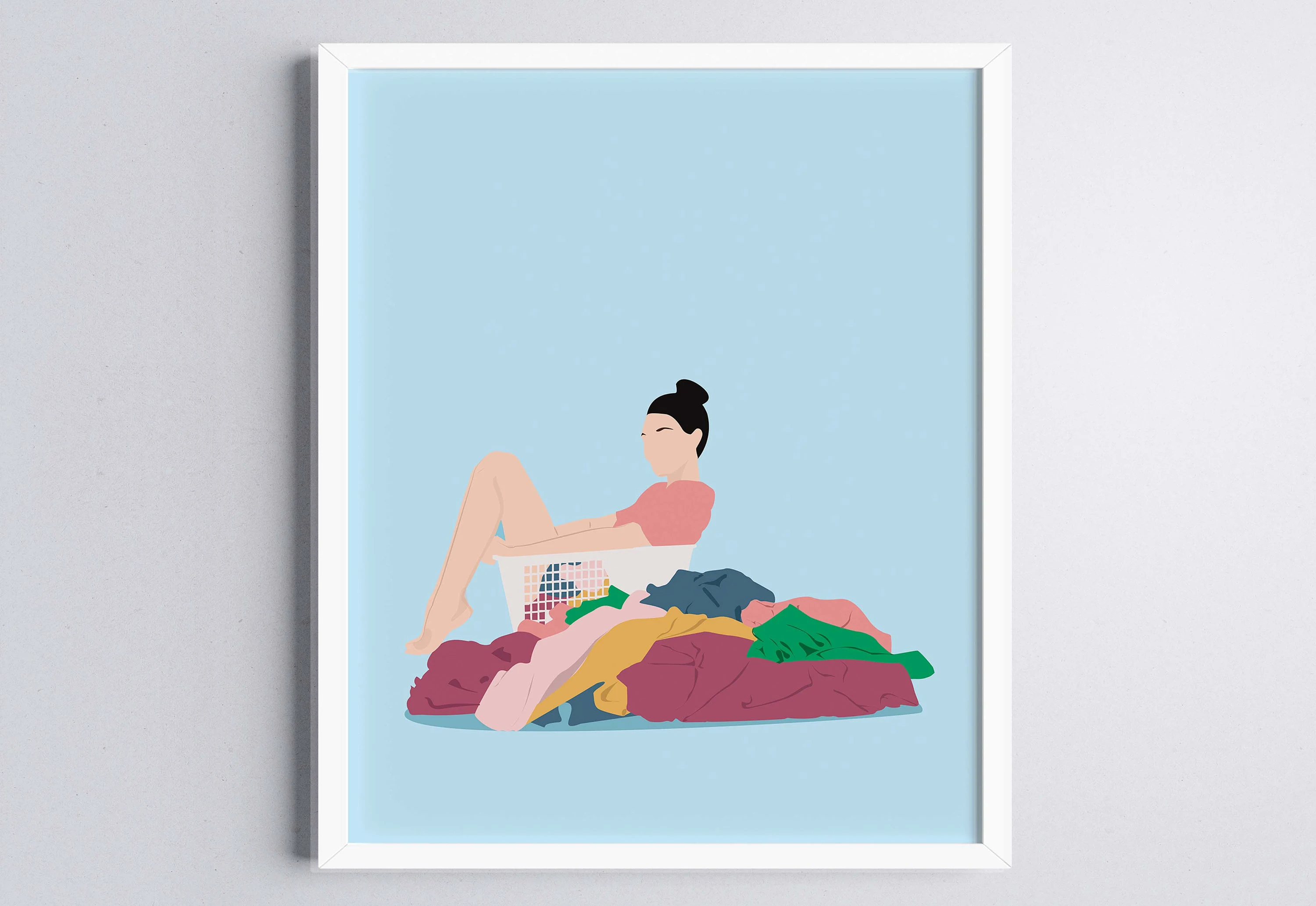 Pastel Colors Art Print Laundr - đánh giá và giá Home Bathroom Colors
