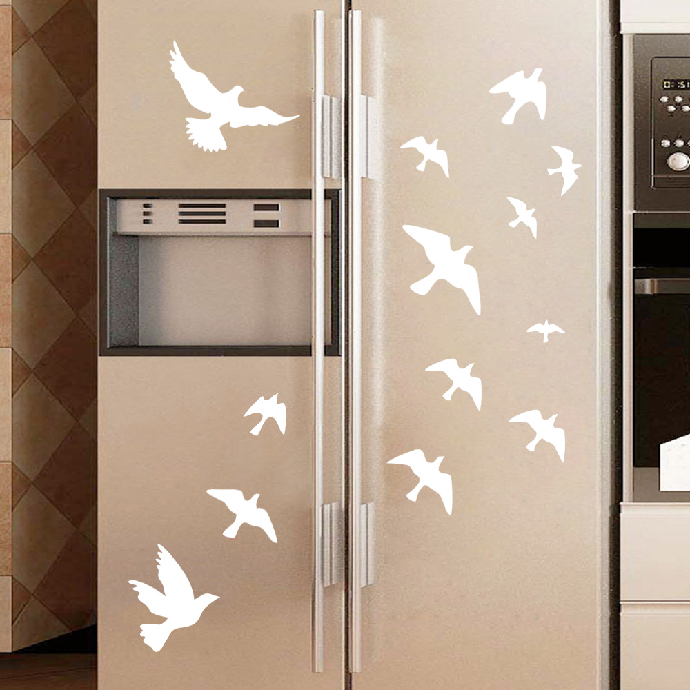 12Pcs/set Bird Wall Stickers H - đánh giá và giá Home Bathroom Floor Tiles