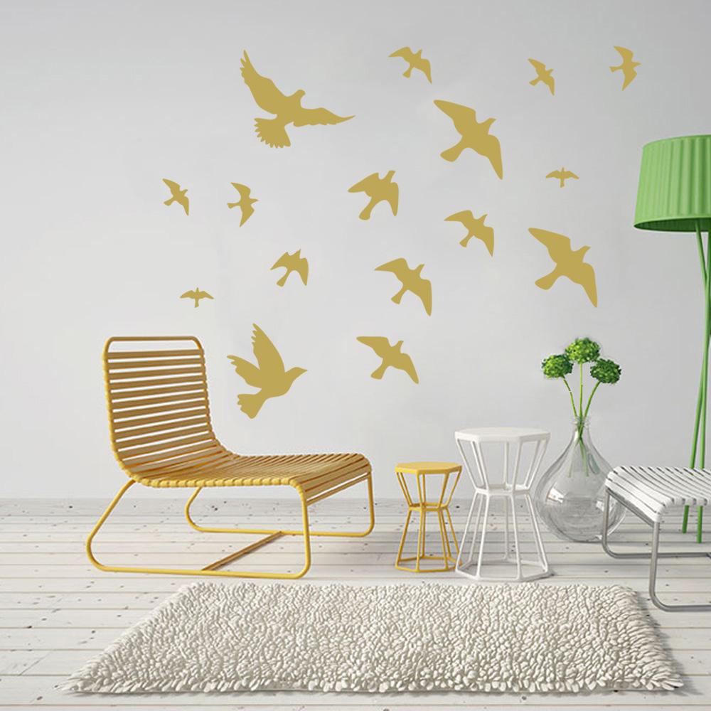 12Pcs/set Bird Wall Stickers H - đánh giá và giá Home Bathroom Floor Tiles