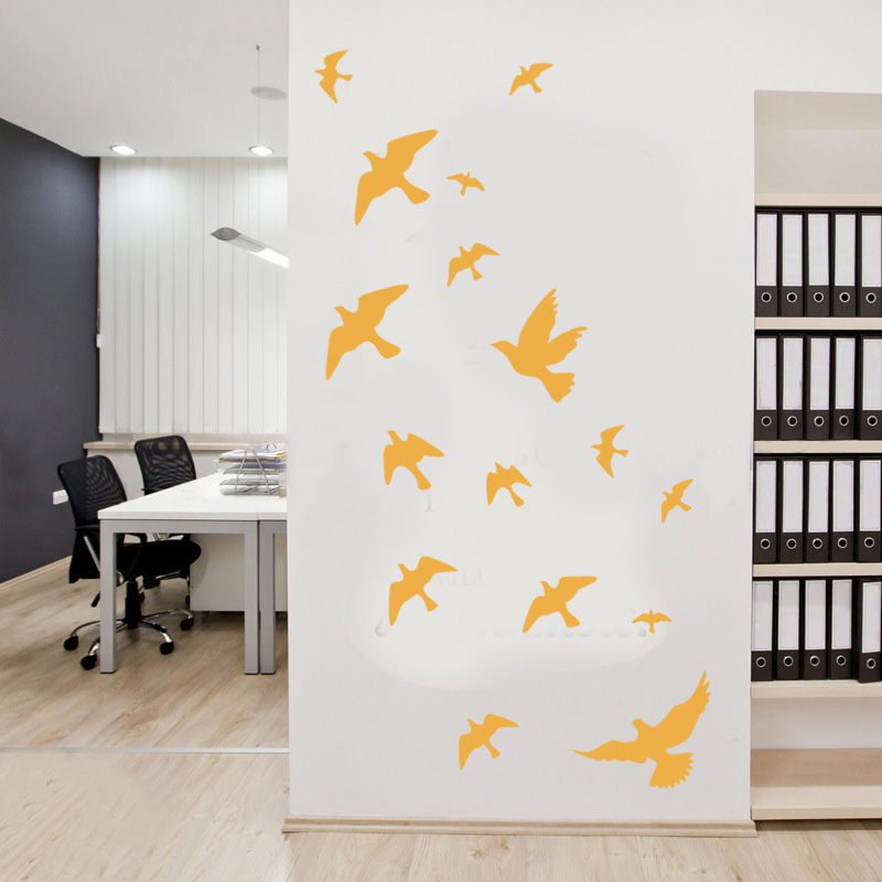 12Pcs/set Bird Wall Stickers H - đánh giá và giá Home Bathroom Floor Tiles