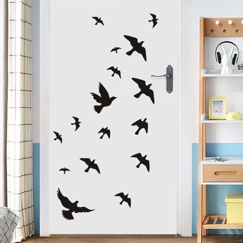 12Pcs/set Bird Wall Stickers H - đánh giá và giá Home Bathroom Floor Tiles