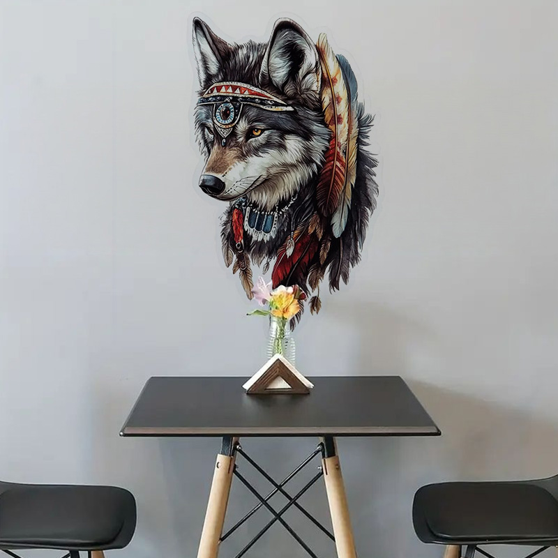 QT36# 1pc Cool Indian Wolf Sti - đánh giá và giá Home Bathroom Floor Tiles
