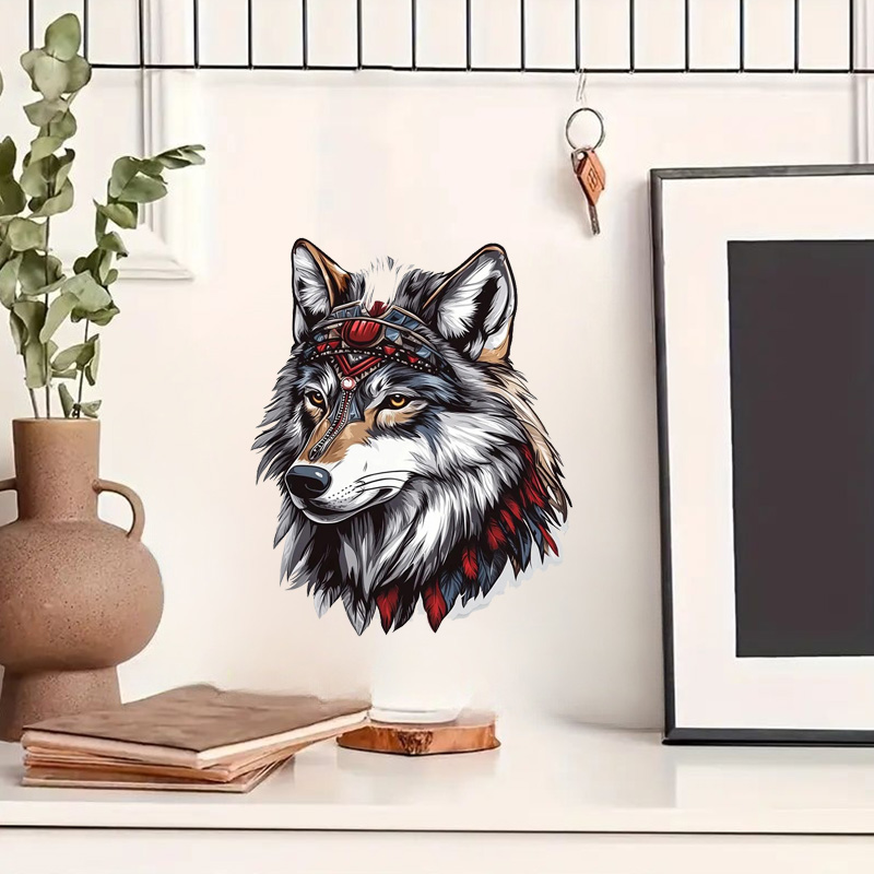 QT36# 1pc Cool Indian Wolf Sti - đánh giá và giá Home Bathroom Floor Tiles