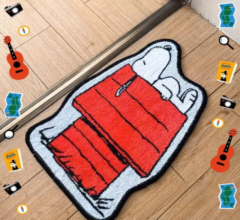 Cute Snoopy Cartoon Floor Mat  - đánh giá và giá Home Bathroom Door