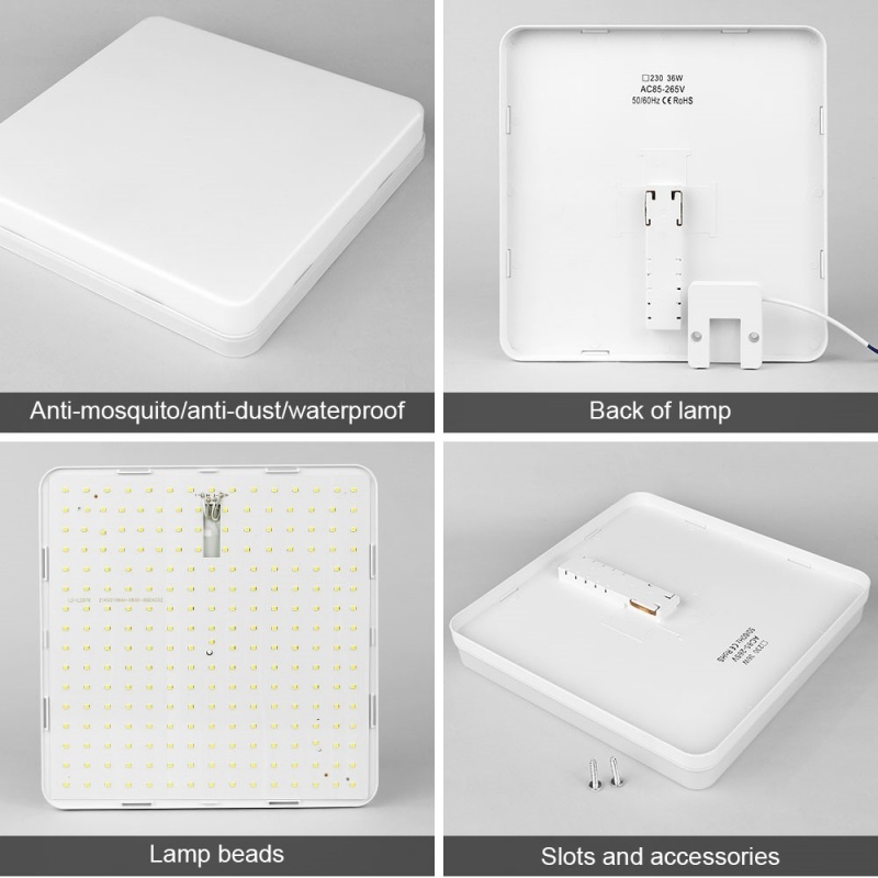 36W 48W Ultra-thin LED Ceiling - đánh giá và giá Home Bathroom Colors