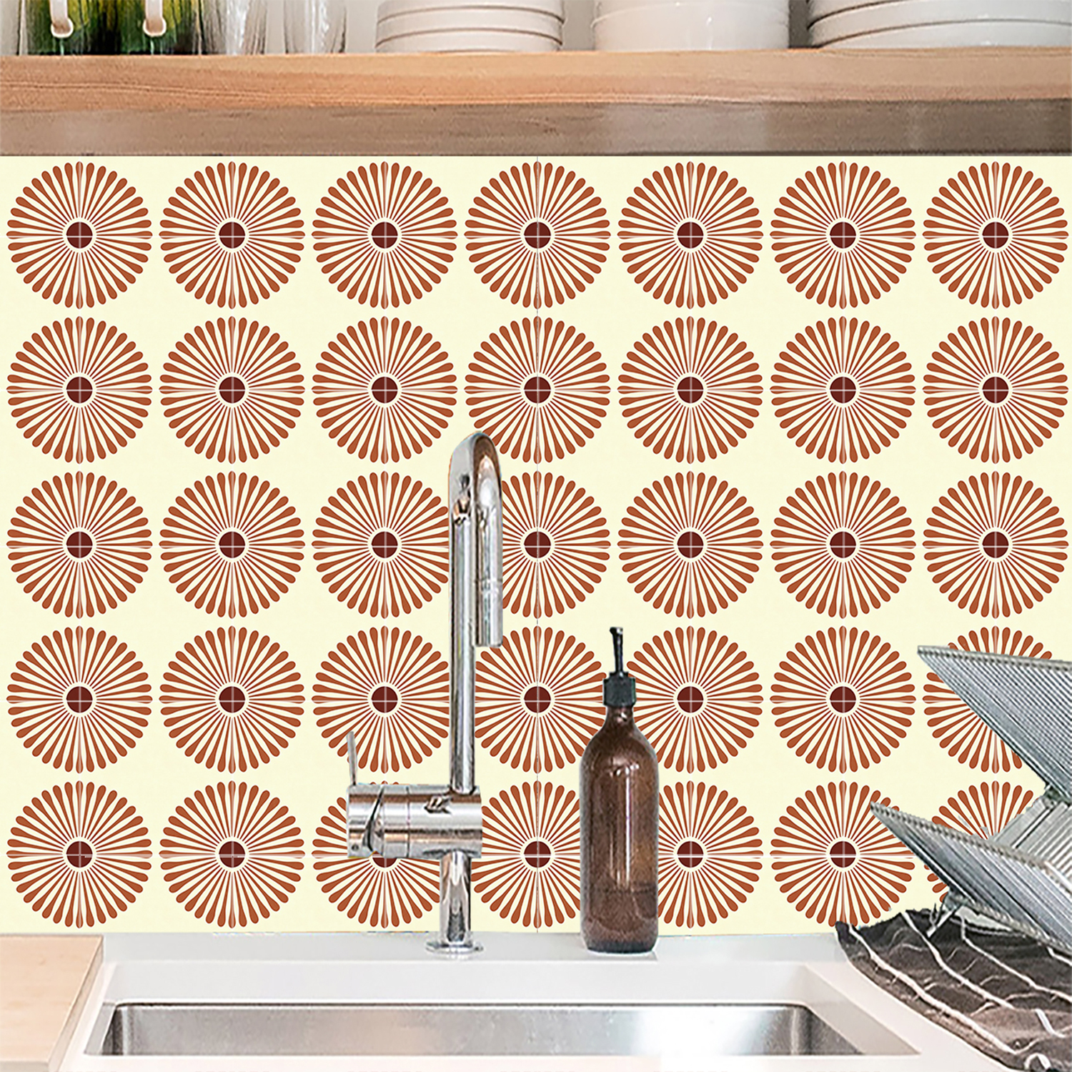 10pcs Japanese Chrysanthemum S - đánh giá và giá Home Bathroom Floor Tiles