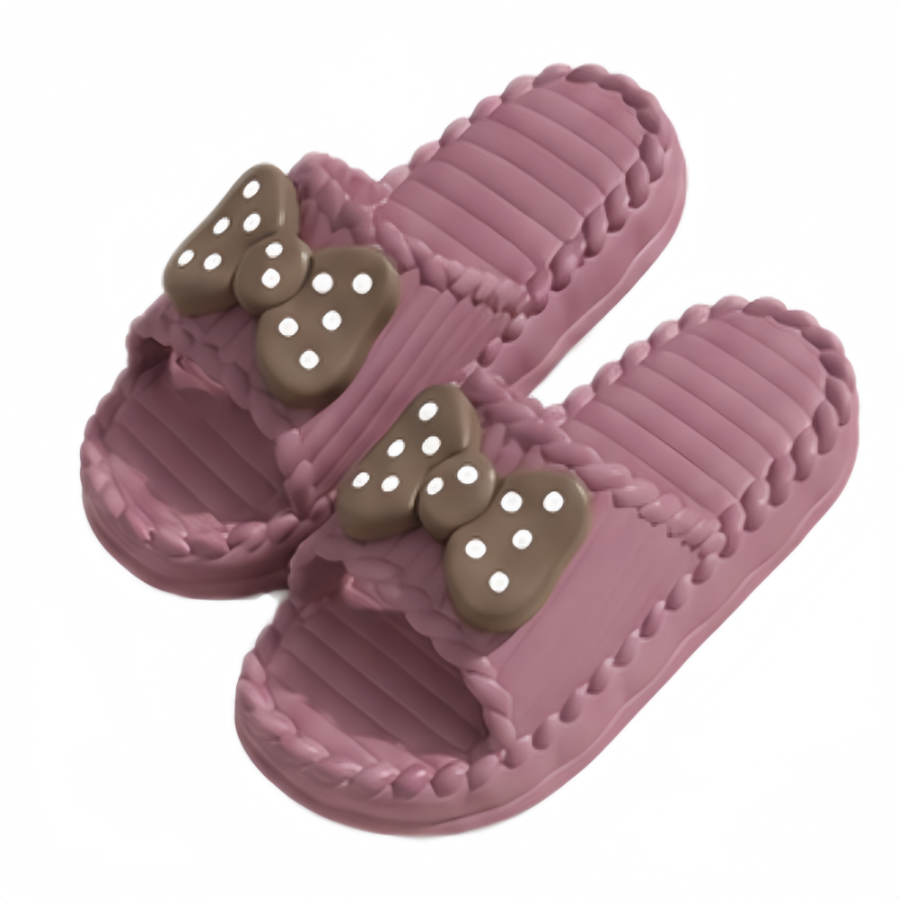 Cute PVC Women Bow Slippers So - đánh giá và giá Home Bathroom Colors