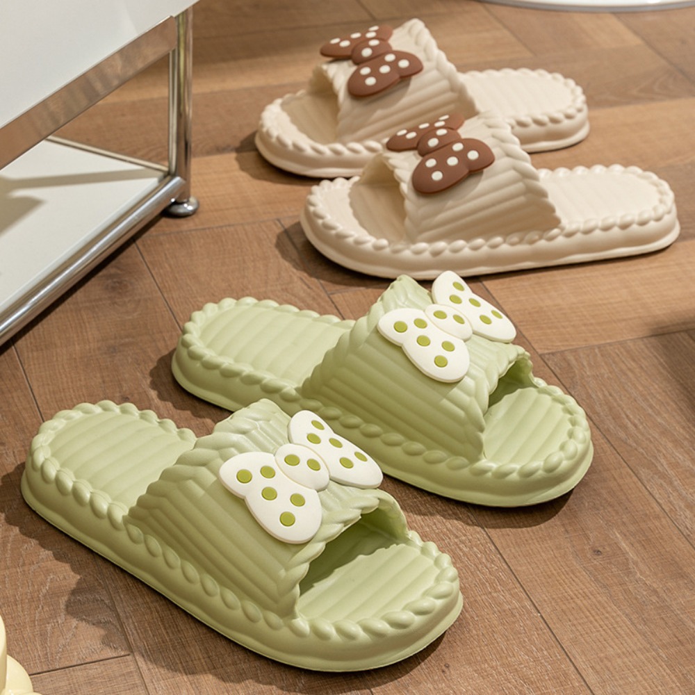 Cute PVC Women Bow Slippers So - đánh giá và giá Home Bathroom Colors