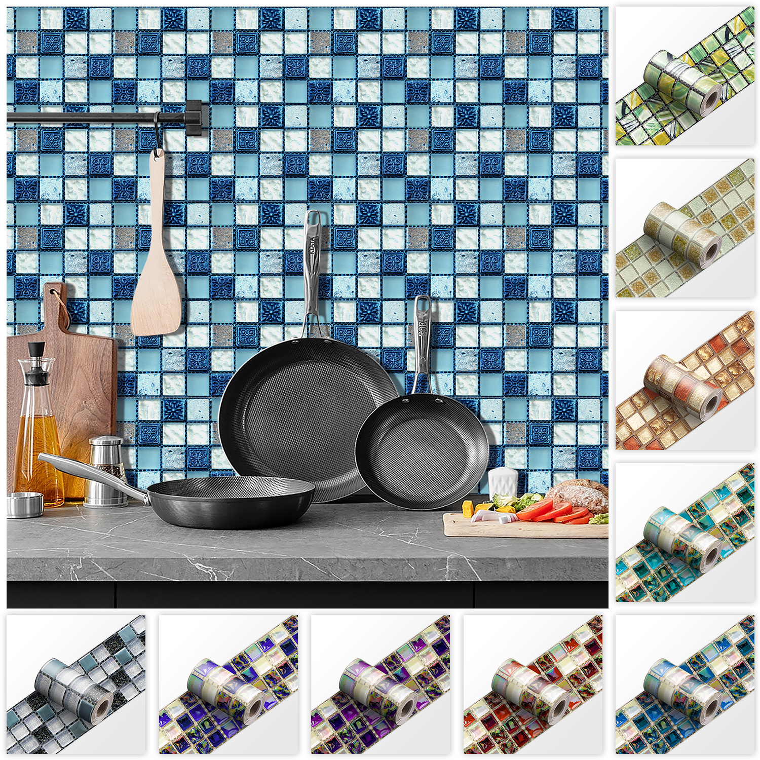 24 Styles 2D Mosaic Tiles Wall - đánh giá và giá Home Bathroom Floor Tiles