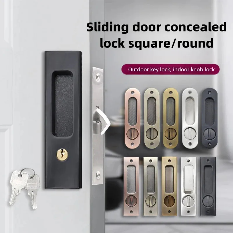 Black Sliding Door Lock with K - đánh giá và giá Home Bathroom Door