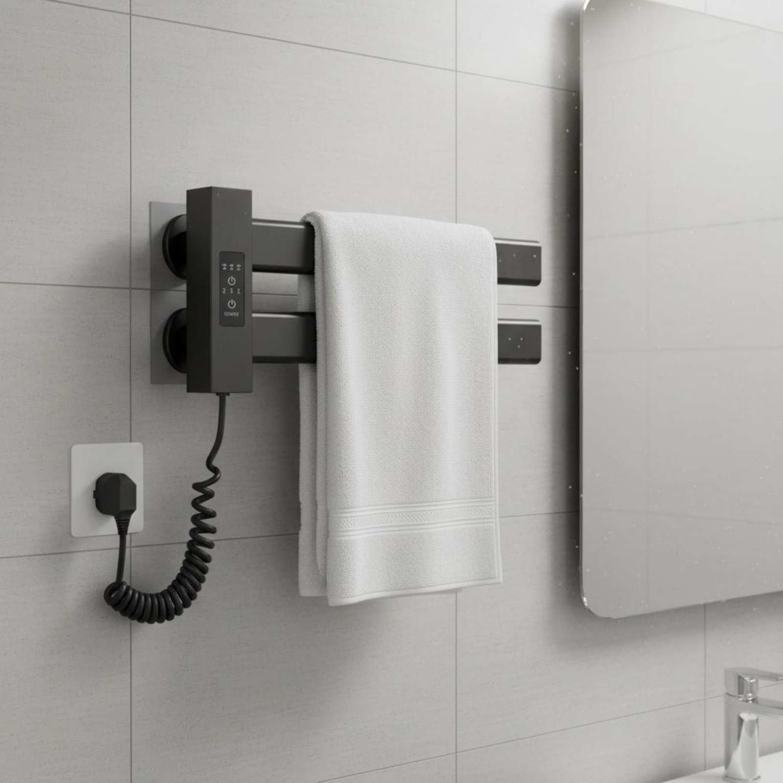 Smart Towel Heating Rack Quick - đánh giá và giá Home Bathroom