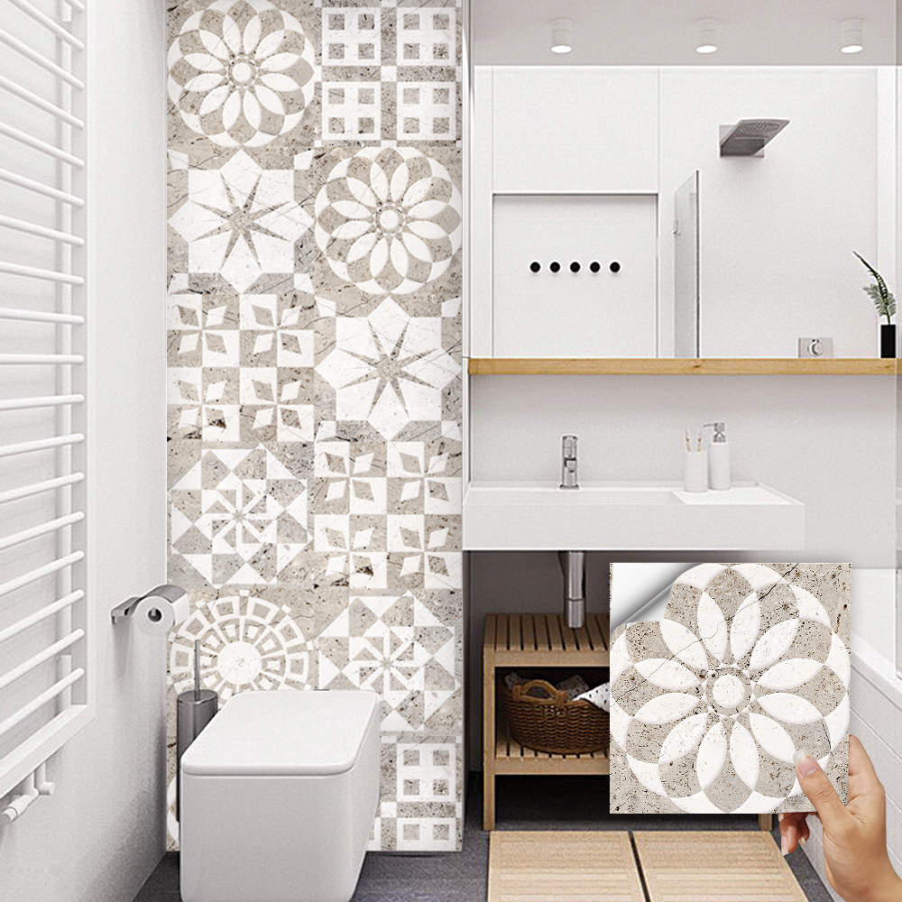 10pcs Marble Pattern Tiles Wal - đánh giá và giá Home Bathroom Floor Tiles
