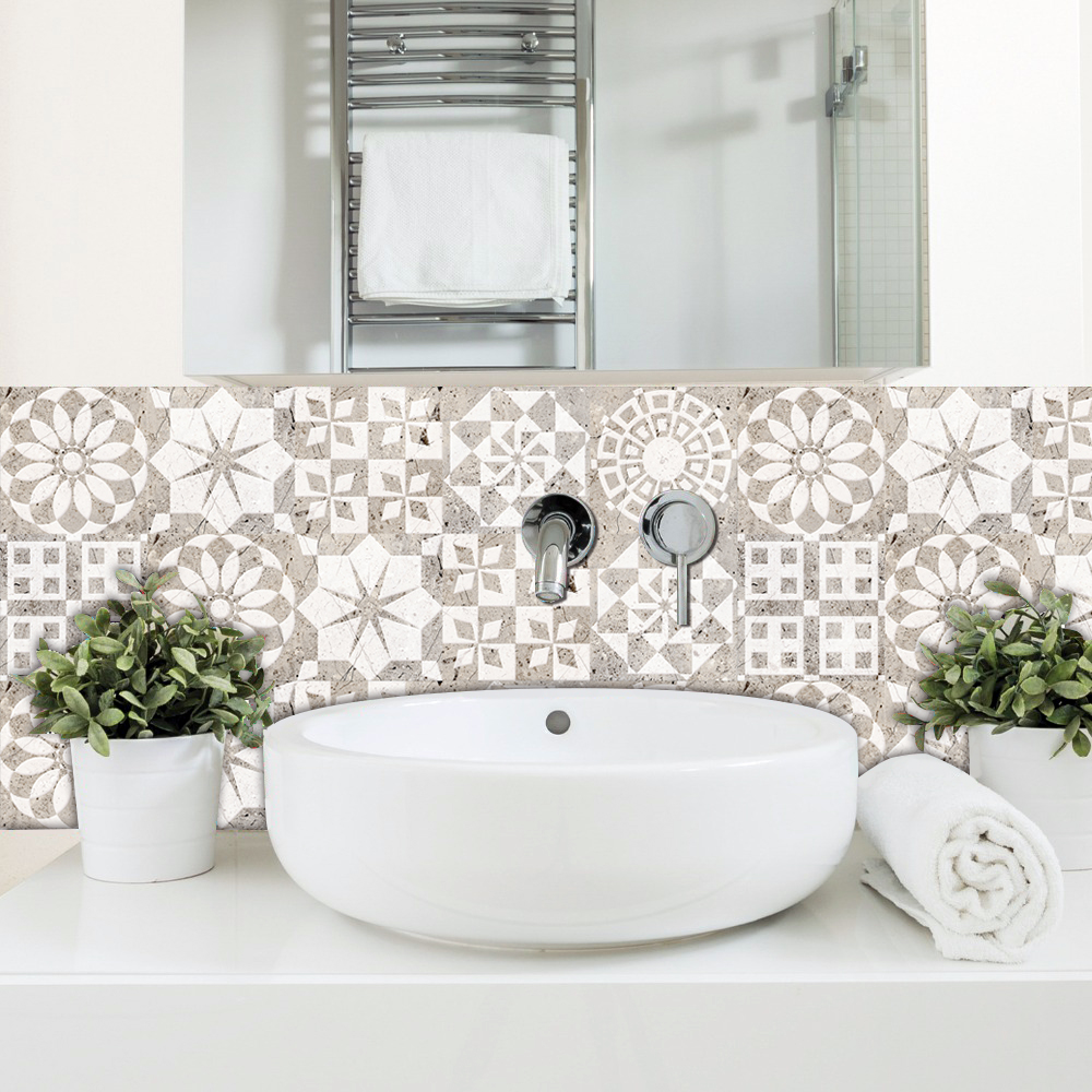 10pcs Marble Pattern Tiles Wal - đánh giá và giá Home Bathroom Floor Tiles