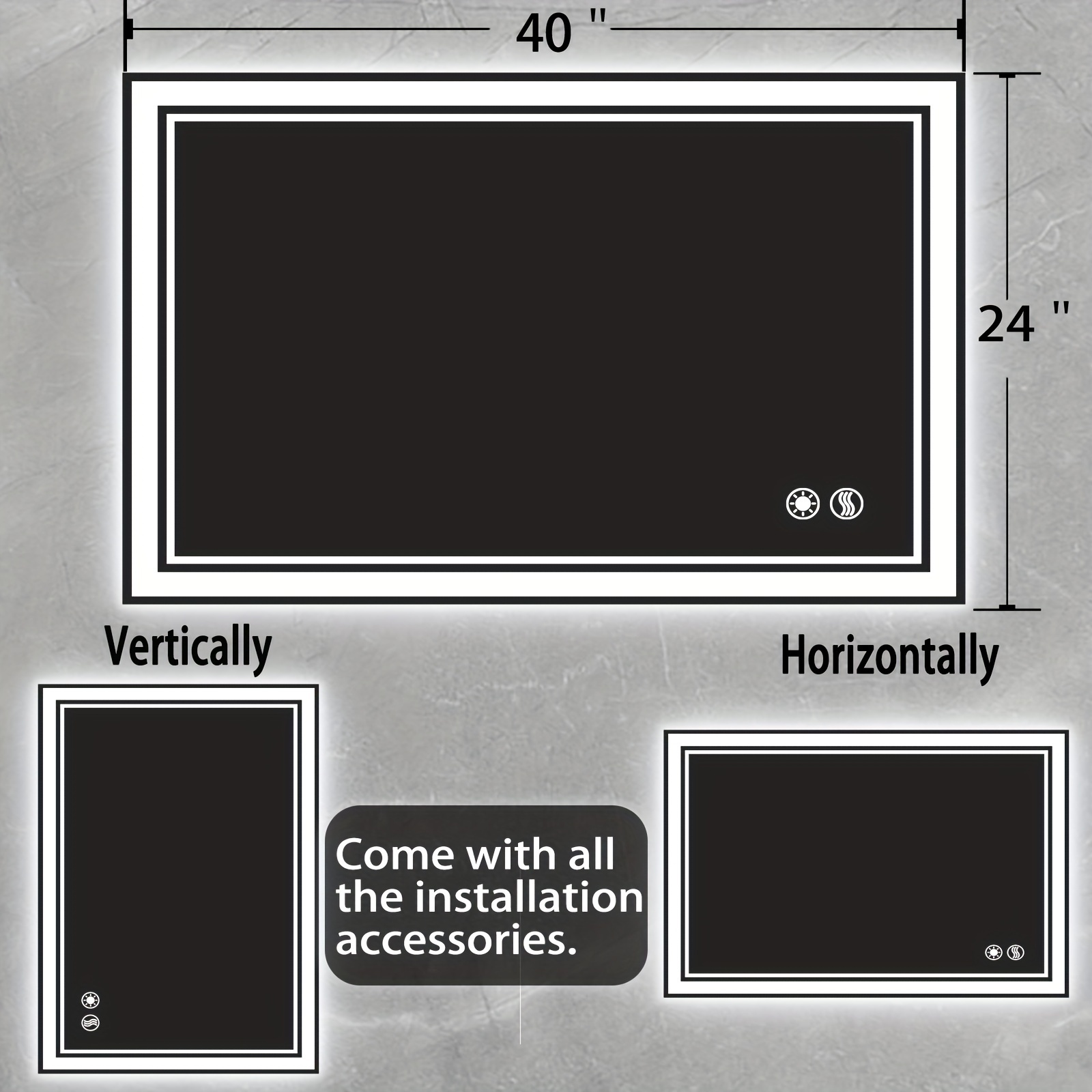 24x36''-24x32'' Bathroom Mirro - đánh giá và giá Home Bathroom Colors